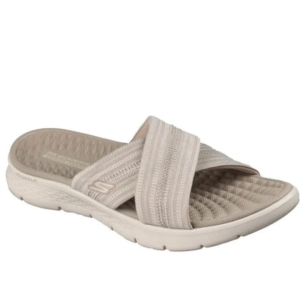Moterų šlepetės Skechers GO WALK FLEX SANDAL IMPRESSED 141420 DKTP