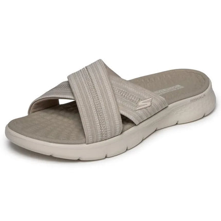 Moterų šlepetės Skechers GO WALK FLEX SANDAL IMPRESSED 141420 DKTP