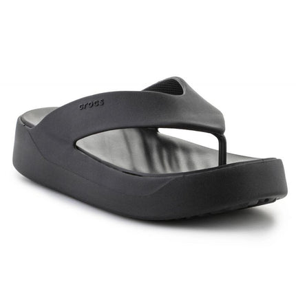 Moterų šlepetės su platforma Crocs Getaway Platform Flip, juodos, 209410-001