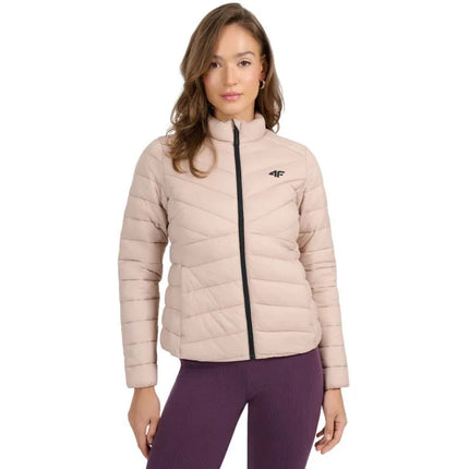 Moterų striukė 4F F0855 smėlio spalvos 4FWSS26TDJAF0855 83S