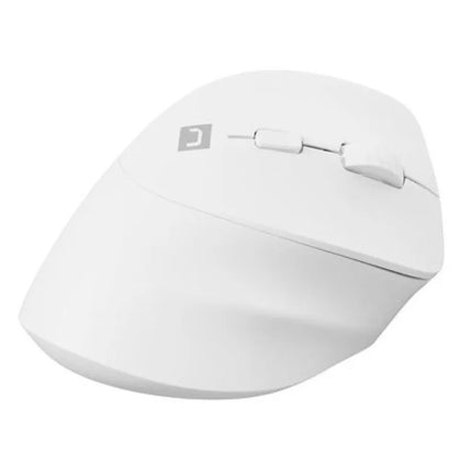 NATEC CRAKE 2 vertikali belaidė pelė, 2400 DPI, BT 5.2 + 2.4 GHz, balta