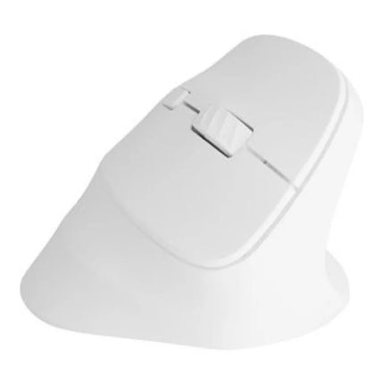 NATEC CRAKE 2 vertikali belaidė pelė, 2400 DPI, BT 5.2 + 2.4 GHz, balta