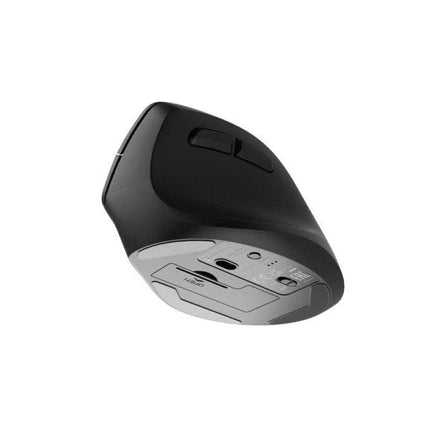 NATEC CRAKE 2 vertikali belaidė pelė, Bluetooth 5.0 + 2.4 GHz, 2400 DPI, juoda, NMY-2048