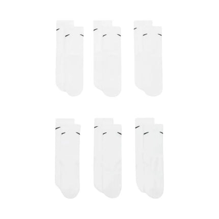 Nike Everyday Cush Crew vaikiškos kojinės, 6 poros, baltos, SX6910 100