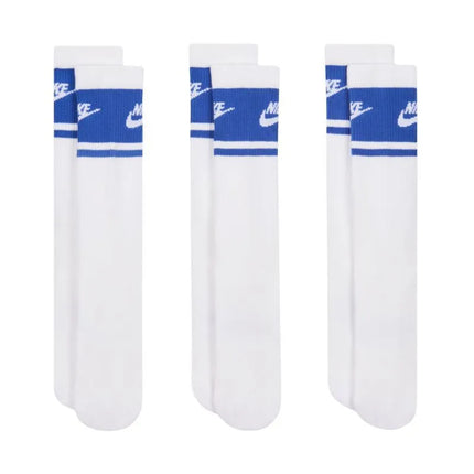 Nike Everyday Elevated ilgos kojinės, 3 poros, baltos ir mėlynos spalvos, IM7949 904
