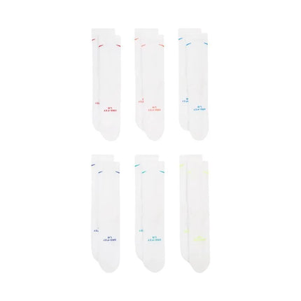 Nike Everyday Elevated kojinės, 6 poros, baltos, HQ8021 906