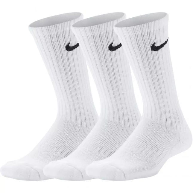 Nike Performance Cushioned Crew 3P Jr SX6842 100 kojinės