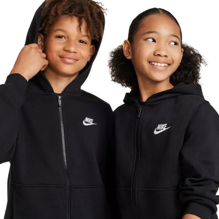 Nike Sportswear Club Fleece vaikiškas džemperis juodas FD3004 010