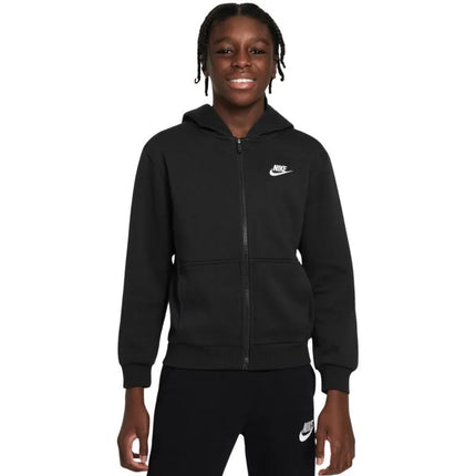 Nike Sportswear Club Fleece vaikiškas džemperis juodas FD3004 010
