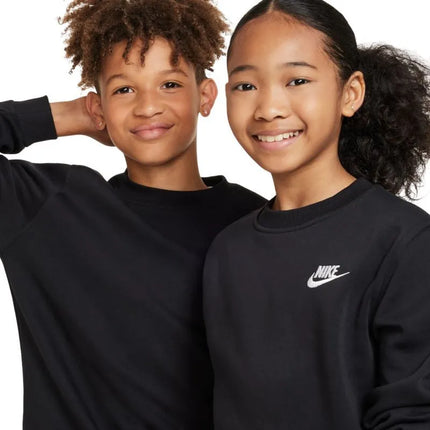 Nike Sportswear Club Fleece vaikiškas džemperis, juodas FD3006 010