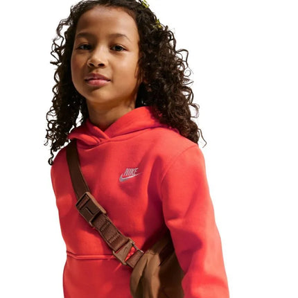 „Nike Sportswear Club Fleece“ vaikiškas džemperis, oranžinis, FD3000 842