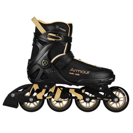 NILS Extreme NA22151 ARMOUR riedučiai juodos ir auksinės spalvos 44 dydis