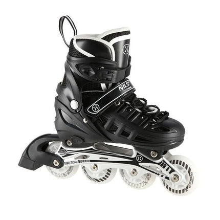 Nils Extreme NH10905 4-in-1 riedučiai su keičiamais ledo ritulio peiliais, juodi su LED, dydis M (35-38)