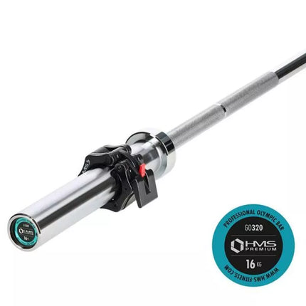 Olimpinė štanga HMS LOCK JAW BLACK 183 cm GO320