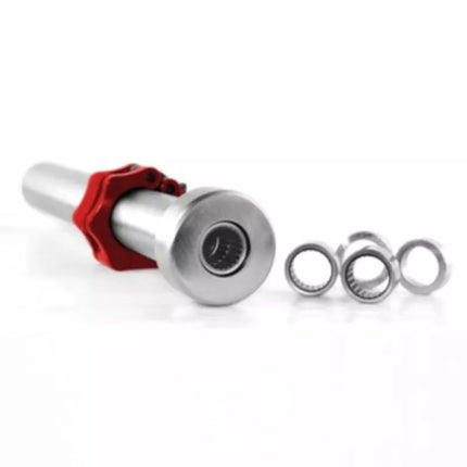Olimpinis strypas 120cm su fiksatoriais juodas GOL160