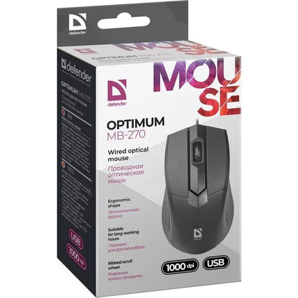 Optinė pelė Defender Optimum MB-270, 1000 dpi, 3 mygtukai