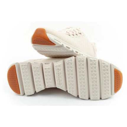 Patogūs Skechers Glide-Step moteriški ecru spalvos įsispiriami sportiniai bateliai