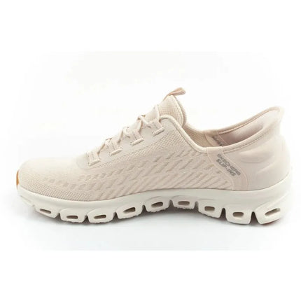 Patogūs Skechers Glide-Step moteriški ecru spalvos įsispiriami sportiniai bateliai