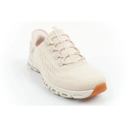 Patogūs Skechers Glide-Step moteriški ecru spalvos įsispiriami sportiniai bateliai