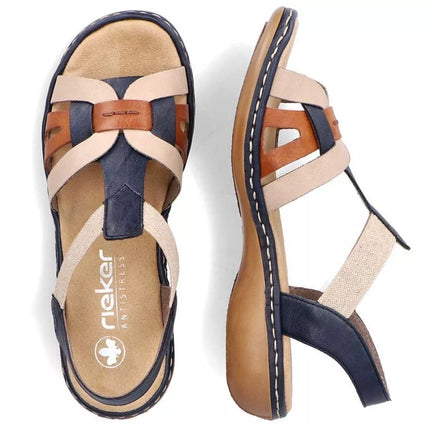 Patogūs spalvoti Rieker W RKR662 sandalai