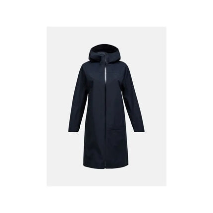 Peak Performance Treeline Shell Parka moteriškas lietpaltis - juodas, dydis: M