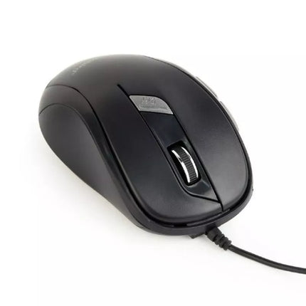 Pelė GEMBIRD MUS-6B-01 (optinė; 1600 DPI; juoda)