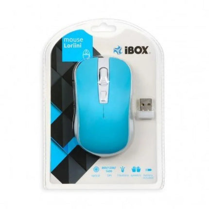 Pelė IBOX LORIINI IMOF008WBL (optinė; 1600 DPI; mėlyna)