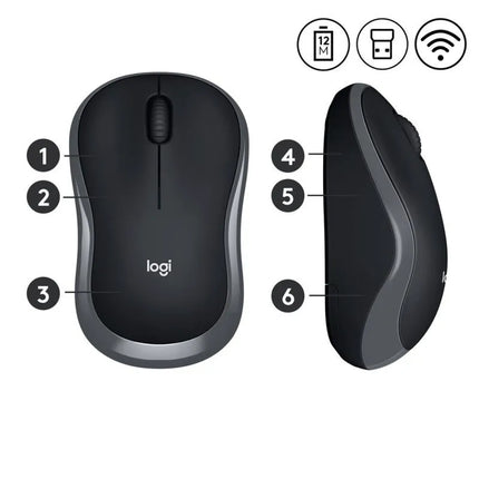 Pelė Logitech 910-002238 (optinė; 1000 DPI; pilka)