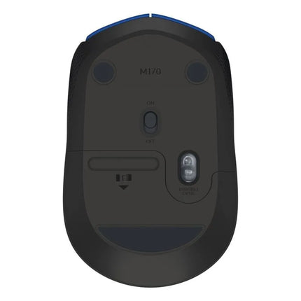 Pelė Logitech 910-004640 (optinė; 1000 DPI; mėlyna)