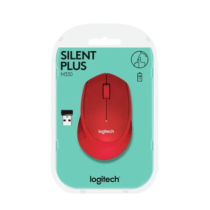 Pelytė Logitech M330 910-004911 (optinė; 1000 DPI; raudona)