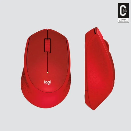 Pelytė Logitech M330 910-004911 (optinė; 1000 DPI; raudona)