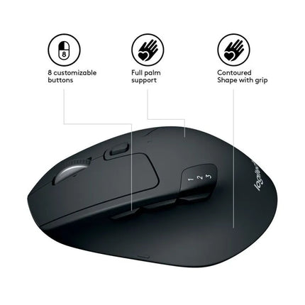 Pelytė Logitech M720 TRIATHLON 910-004791 (optinė; 1000 DPI; juoda)