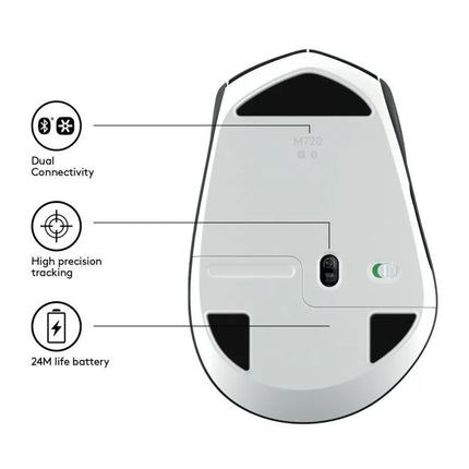 Pelytė Logitech M720 TRIATHLON 910-004791 (optinė; 1000 DPI; juoda)