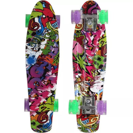 Plastikinė riedlentė 22 colių ENERO GRAFFITI LED 1030852