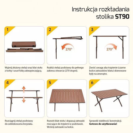PROMIS TURISTINIS STALAS, SULANKSTOMAS, SUSUKAMAS ST90