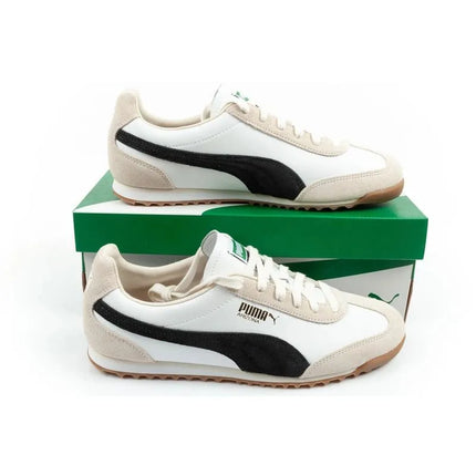 Puma Arizona Retro smėlio spalvos odiniai unisex sportiniai bateliai