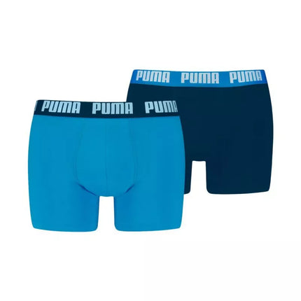 Puma Everyday Basic vyriškos boksininko stiliaus trumpikės, 2 vnt., mėlynos, tamsiai mėlynos spalvos, 938320 12