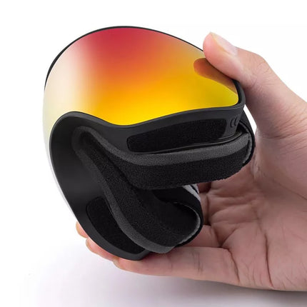 Qunature Juodi slidinėjimo akiniai vaikams (Dydis M/L) - Juodi