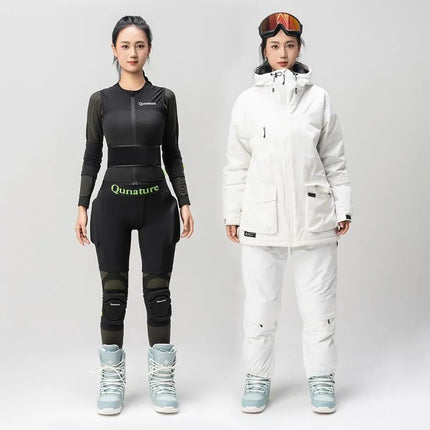 Qunature slidinėjimo klubų apsaugos – Basic S, skirtos slidinėjimui, snieglenčių sportui, čiuožimui – juodos
