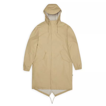 Rains Unisex Fishtail Parka W3 18140 24 SMĖLINĖ Lietaus Paltai