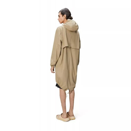 Rains Unisex Fishtail Parka W3 18140 24 SMĖLINĖ Lietaus Paltai