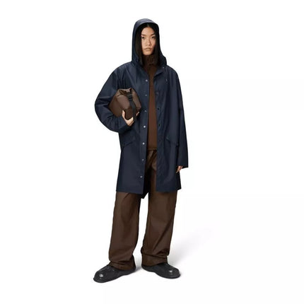 Rains unisex ilgas lietpaltis LONG JACKET W3 12020 47 NAVY