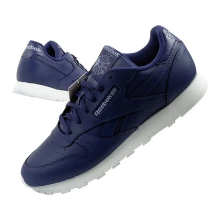 Reebok moteriški sportiniai bateliai Classic violetiniai odiniai madingi