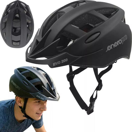 Reguliuojamas dviračio šalmas ENERO PRO EVO 200 RM (54-58CM)