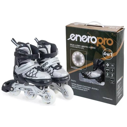 Riedučiai/čiuožykla ant ledo 4IN1 ENERO PRO LED 26-29 pilki