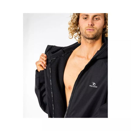RIP CURL Anti-Series pončas su gobtuvu - juodas