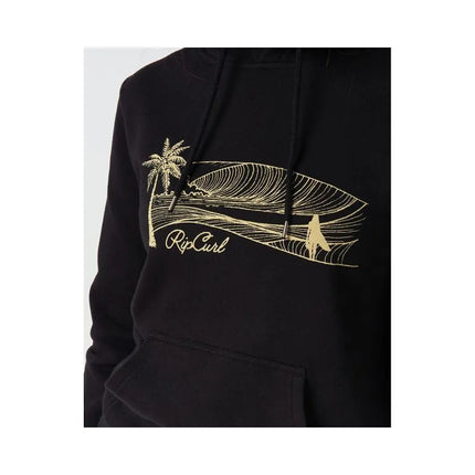 „Rip Curl“ džemperis su gobtuvu „Playabella Script“ – juodas
