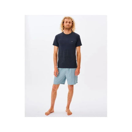 RIP CURL Vaporcool besiūliais marškinėliai, juodi