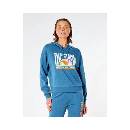 RIP CURL Wave Shapers džemperis su gobtuvu – mėlynas