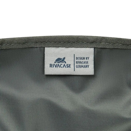 Rivacase Eden miesto kuprinė, juoda, poliesteris, vaškuota oda (pull-up)